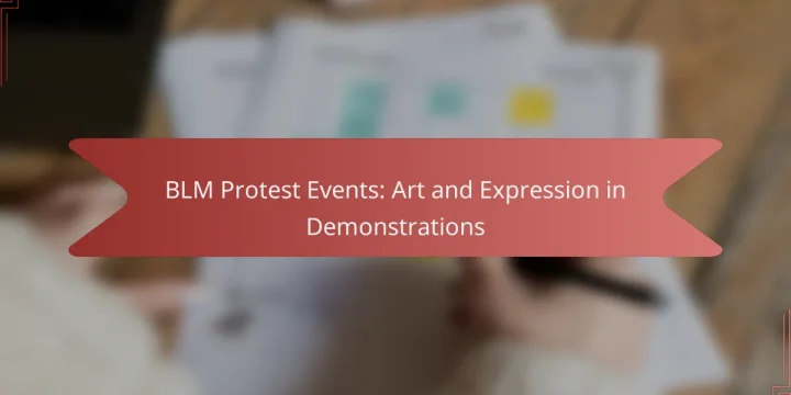 BLM Protest Events: Art and Expression in Demonstrations