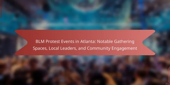BLM Protest Events in Atlanta: Notable Gathering Spaces, Local Leaders, and Community Engagement