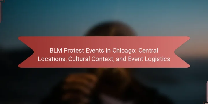 BLM Protest Events in Chicago: Central Locations, Cultural Context, and Event Logistics