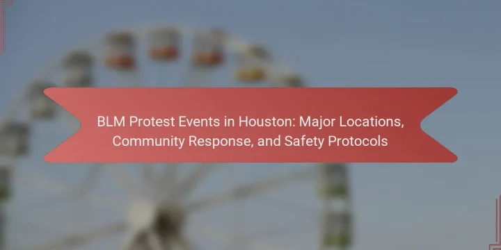 BLM Protest Events in Houston: Major Locations, Community Response, and Safety Protocols