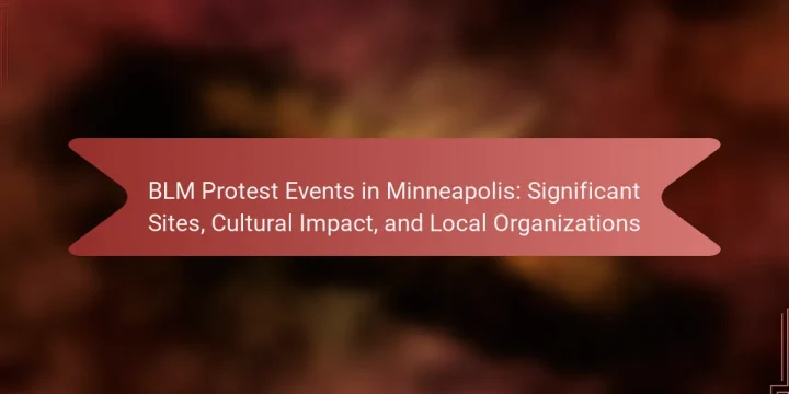 BLM Protest Events in Minneapolis: Significant Sites, Cultural Impact, and Local Organizations