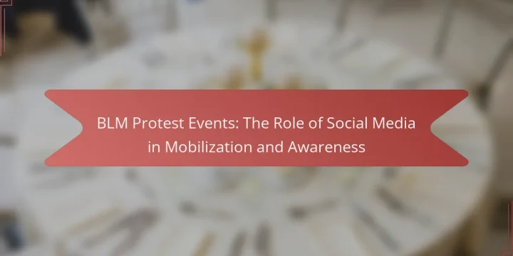 BLM Protest Events: The Role of Social Media in Mobilization and Awareness