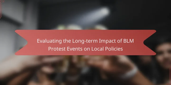Evaluating the Long-term Impact of BLM Protest Events on Local Policies