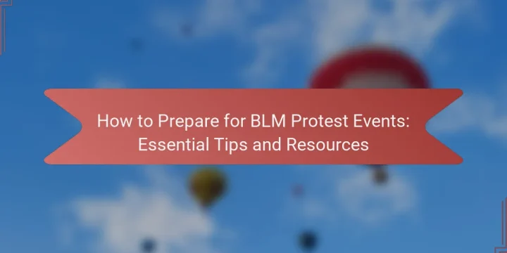 How to Prepare for BLM Protest Events: Essential Tips and Resources