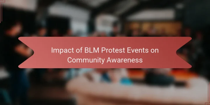 Impact of BLM Protest Events on Community Awareness