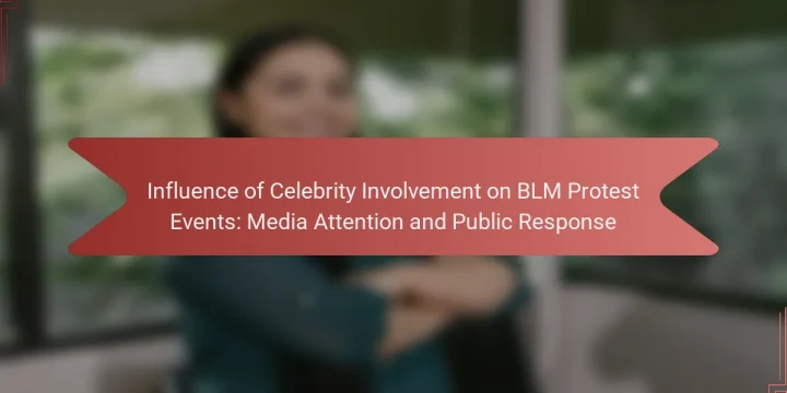 Influence of Celebrity Involvement on BLM Protest Events: Media Attention and Public Response