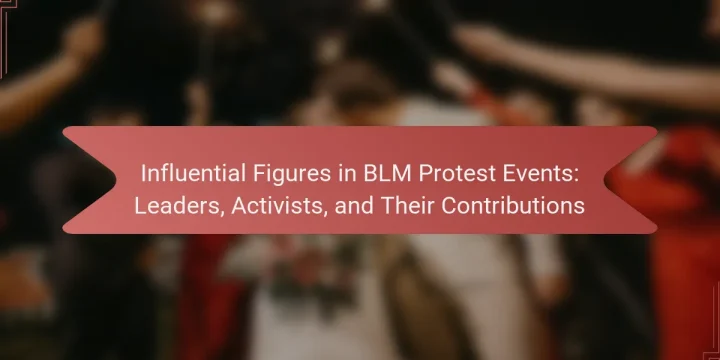 Influential Figures in BLM Protest Events: Leaders, Activists, and Their Contributions