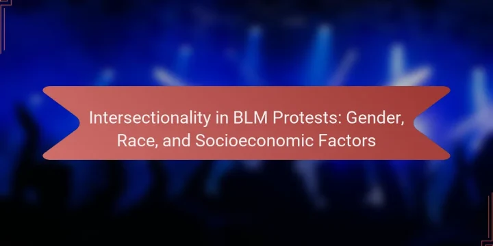 Intersectionality in BLM Protests: Gender, Race, and Socioeconomic Factors