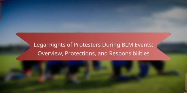 Legal Rights of Protesters During BLM Events: Overview, Protections, and Responsibilities