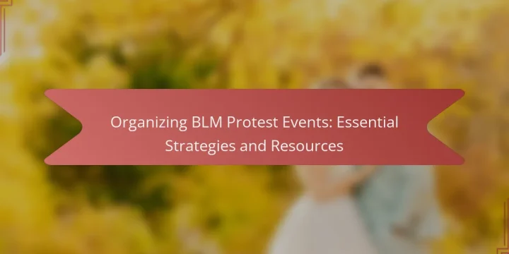 Organizing BLM Protest Events: Essential Strategies and Resources