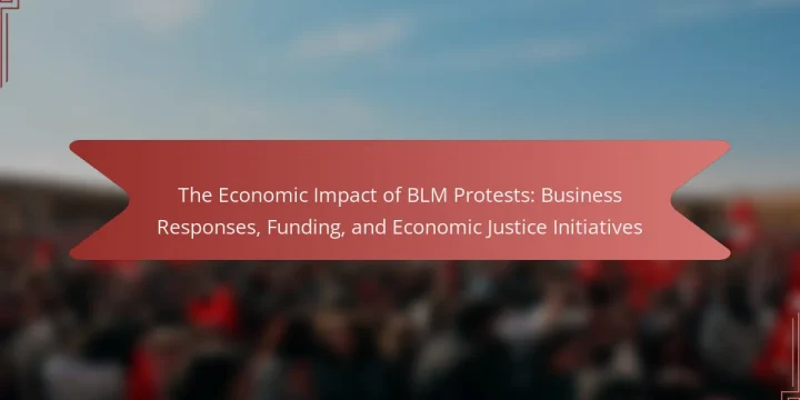 The Economic Impact of BLM Protests: Business Responses, Funding, and Economic Justice Initiatives