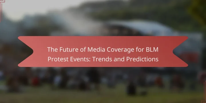 The Future of Media Coverage for BLM Protest Events: Trends and Predictions