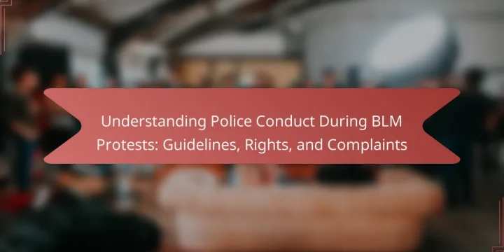 Understanding Police Conduct During BLM Protests: Guidelines, Rights, and Complaints