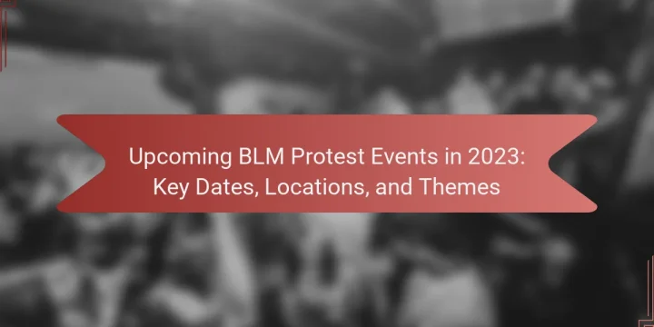 Upcoming BLM Protest Events in 2023: Key Dates, Locations, and Themes