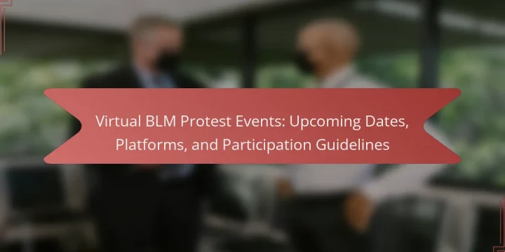 Virtual BLM Protest Events: Upcoming Dates, Platforms, and Participation Guidelines