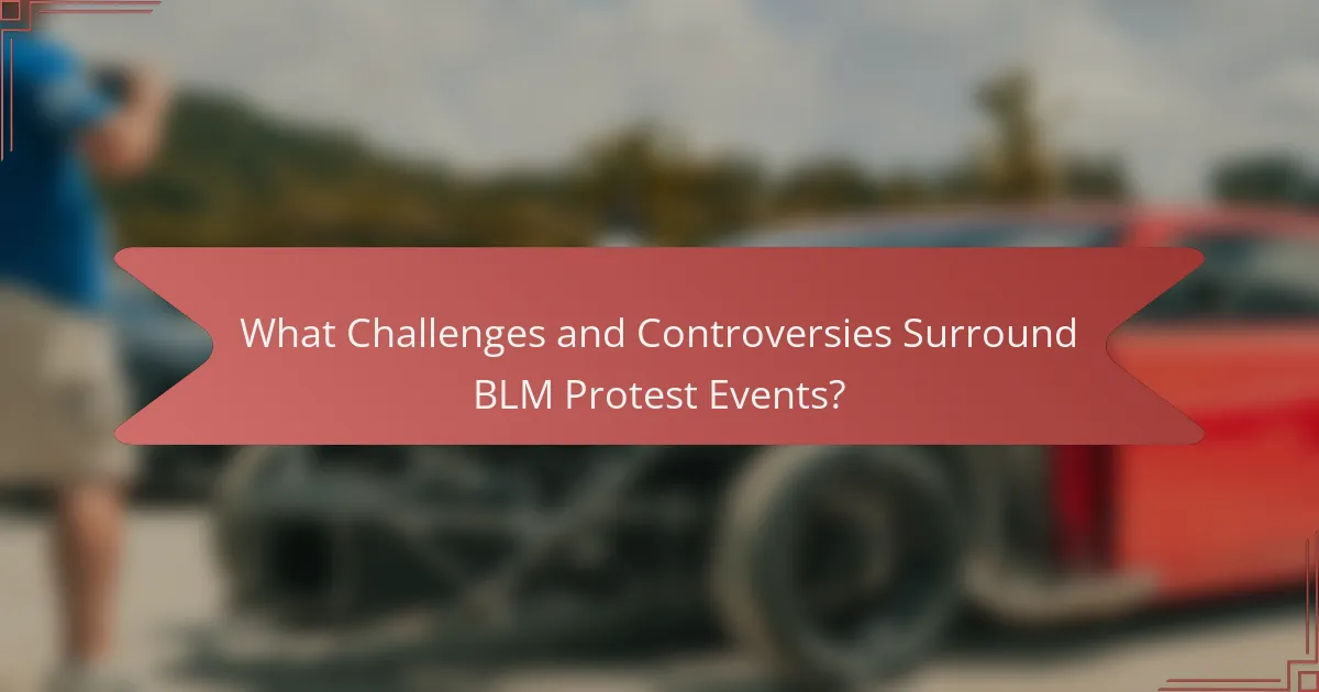 What Challenges and Controversies Surround BLM Protest Events?