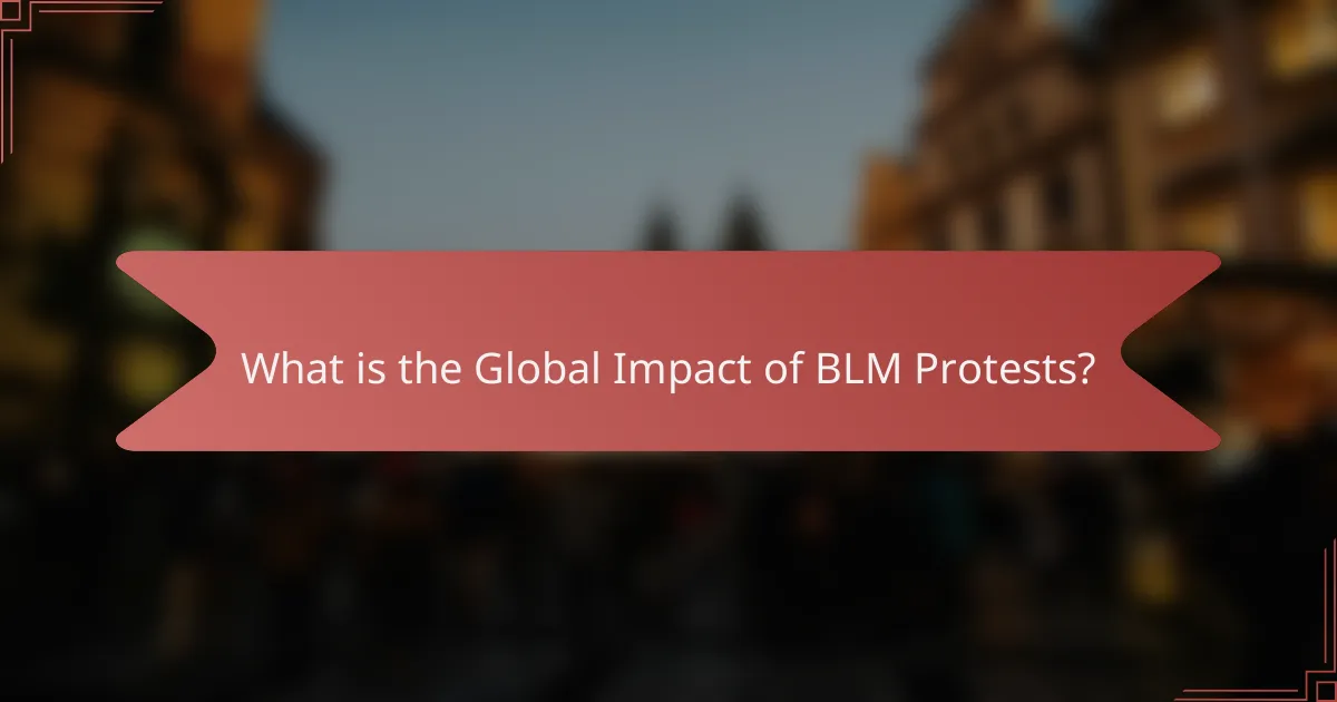 What is the Global Impact of BLM Protests?